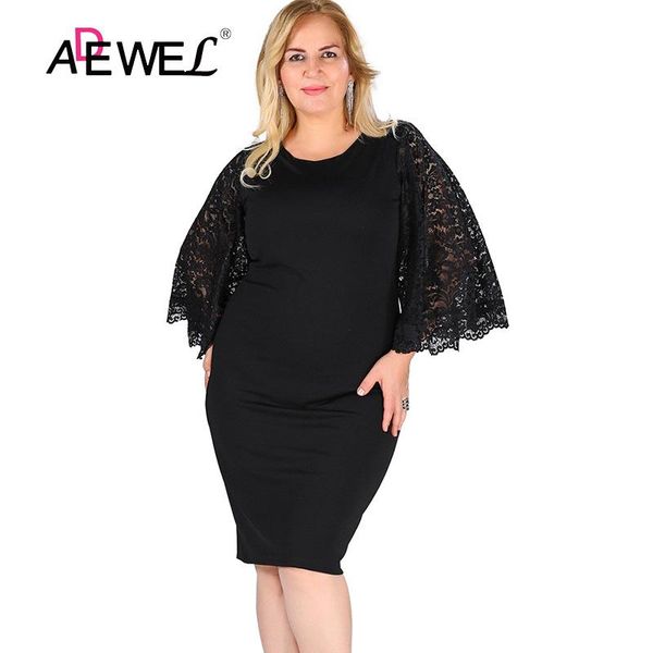 casual dresses adewel black lace hollow out sleeve bodycon short dress women long plus size 5xl party, Black;gray
casual dresses adewel black lace hollow out sleeve bodycon short dress women long plus size 5xl party, Black;gray