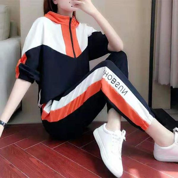 sports tracksuits leisure women's suit spring and autumn students loose korean version slim fashion western style two piece sweater set, Gray
sports tracksuits leisure women's suit spring and autumn students loose korean version slim fashion western style two piece sweater set, Gray