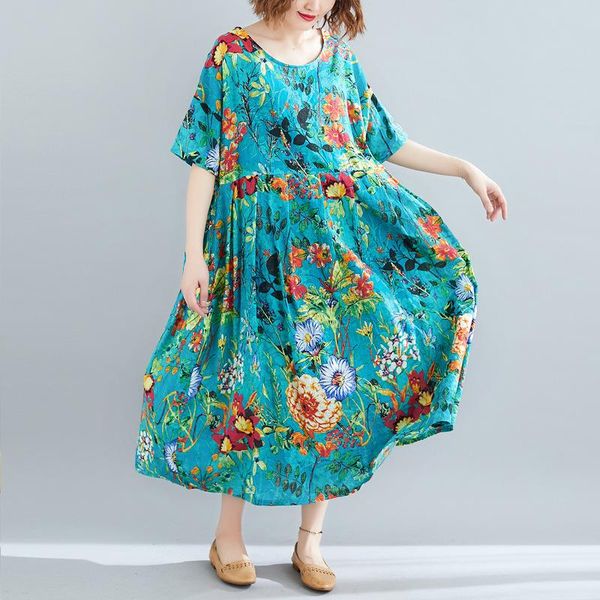 casual dresses plus size house dress women 2021 summer short sleeve floral print high waist loose oversized smock, Black;gray
casual dresses plus size house dress women 2021 summer short sleeve floral print high waist loose oversized smock, Black;gray