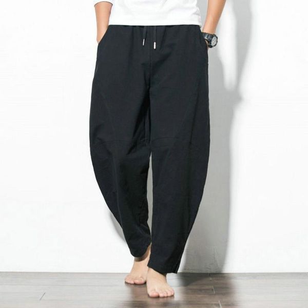 men's pants casual joggers drawstring solid mid waist loose fit trousers elastic men pantalones hombre 2021, Black
men's pants casual joggers drawstring solid mid waist loose fit trousers elastic men pantalones hombre 2021, Black