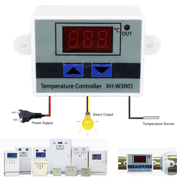 10a 12v 24v 220vac digital led temperature controller xh-w3001 for incubator cooling heating switch thermostat ntc sensor
10a 12v 24v 220vac digital led temperature controller xh-w3001 for incubator cooling heating switch thermostat ntc sensor