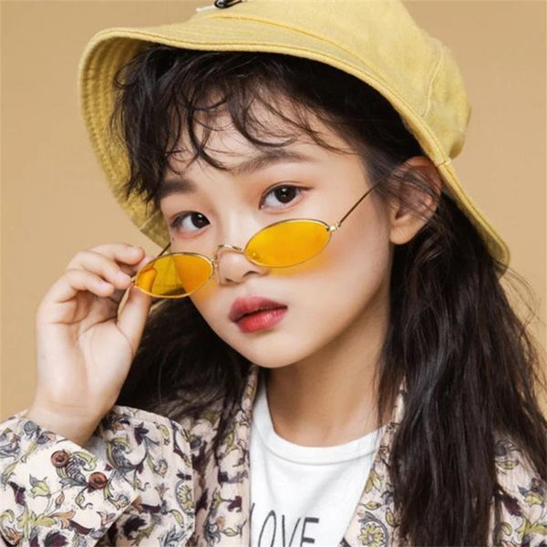 sunglasses cool girl boy oval metal trendy versatile children ocean lens yellow hip hop sun glasses uv400 outdoor shades mirror, Blue
sunglasses cool girl boy oval metal trendy versatile children ocean lens yellow hip hop sun glasses uv400 outdoor shades mirror, Blue