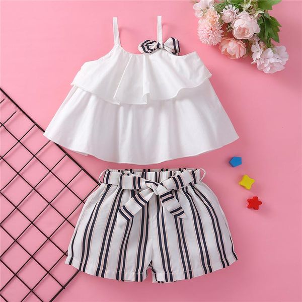 clothing sets girls casual two-piece clothes set white u-shaped collar camisole and stripe printed pattern shorts
clothing sets girls casual two-piece clothes set white u-shaped collar camisole and stripe printed pattern shorts