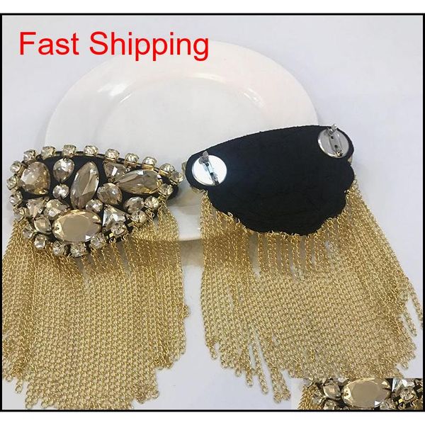 handmade gold color rhinestone tassel epaulette/epaulet/pin badge charreteras/kpop vintage fashi jlljkg lottery2010, Silver
handmade gold color rhinestone tassel epaulette/epaulet/pin badge charreteras/kpop vintage fashi jlljkg lottery2010, Silver