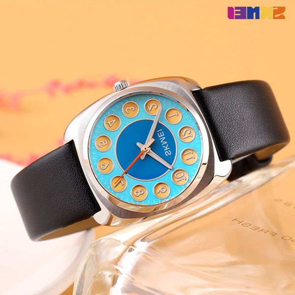 skmei q029 quartz women's watches with arabic numerals dial stainless steel case ladies wristwatch genuine leather montre femme, Slivery;brown
skmei q029 quartz women's watches with arabic numerals dial stainless steel case ladies wristwatch genuine leather montre femme, Slivery;brown