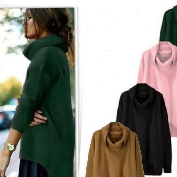 2021 women oversized sweaters winter irregular knitted coats long sleeve turtleneck jumper lady loose knitwer m0317, White;black 
2021 women oversized sweaters winter irregular knitted coats long sleeve turtleneck jumper lady loose knitwer m0317, White;black