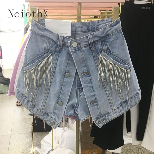 women's shorts 2021 casual fashion women high waist beading tassel short denim lady's summer slimming sheath a- line skirt culotte, White;black
women's shorts 2021 casual fashion women high waist beading tassel short denim lady's summer slimming sheath a- line skirt culotte, White;black