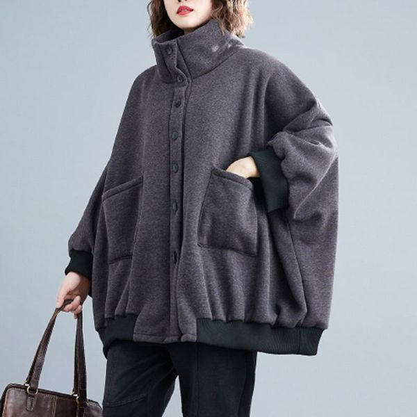 women's jackets #9077 oversize jacket for women winter loose cotton coats ladies large size no hoodie batwing sleeve long coat female, Black;brown
women's jackets #9077 oversize jacket for women winter loose cotton coats ladies large size no hoodie batwing sleeve long coat female, Black;brown