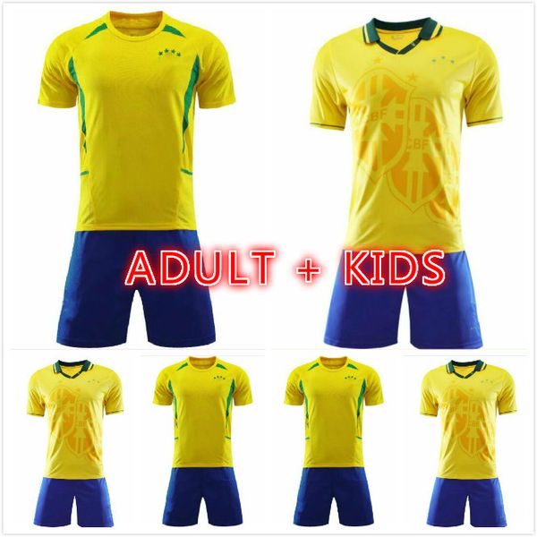 man kids kit 1994 2002 brazll retro soccer jersey ronaldo romario kaka ronaldinho rivaldo maillot de futol r.carlos brazii brazilian footbal, Black;yellow
man kids kit 1994 2002 brazll retro soccer jersey ronaldo romario kaka ronaldinho rivaldo maillot de futol r.carlos brazii brazilian footbal, Black;yellow