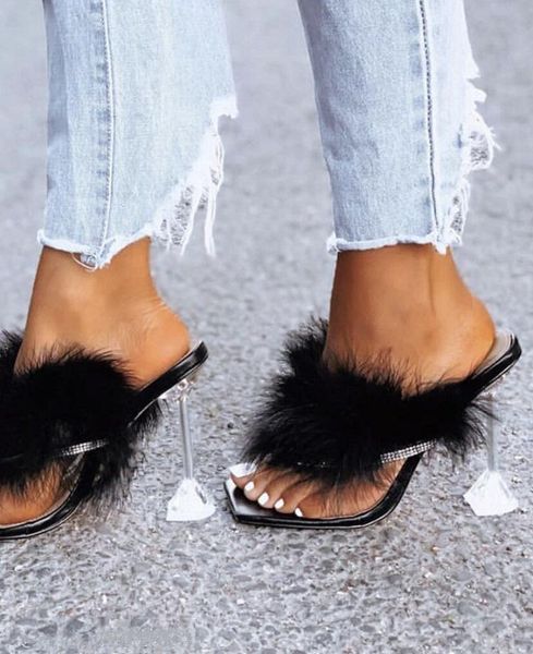 slippers 2021 summer women furry slides fashion square toe transparent perspex heels rhinestone sandals female flip flop shoe, Black
slippers 2021 summer women furry slides fashion square toe transparent perspex heels rhinestone sandals female flip flop shoe, Black