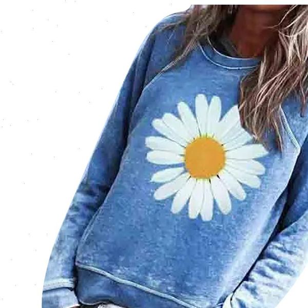 fashion 2021 womens cotton round collar small daisy printing long sleeve sweatshirts sunflower printed vintage loose sweatshirt, Black
fashion 2021 womens cotton round collar small daisy printing long sleeve sweatshirts sunflower printed vintage loose sweatshirt, Black