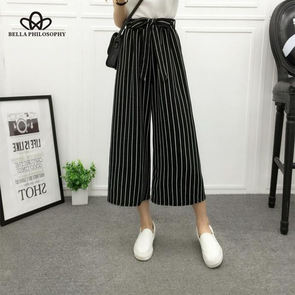 women's pants & capris wonder 2021 spring fashion women chiffon linen pleated mid stretchy waist wide leg pant elegant office ladies tr, Black;white
women's pants & capris wonder 2021 spring fashion women chiffon linen pleated mid stretchy waist wide leg pant elegant office ladies tr, Black;white