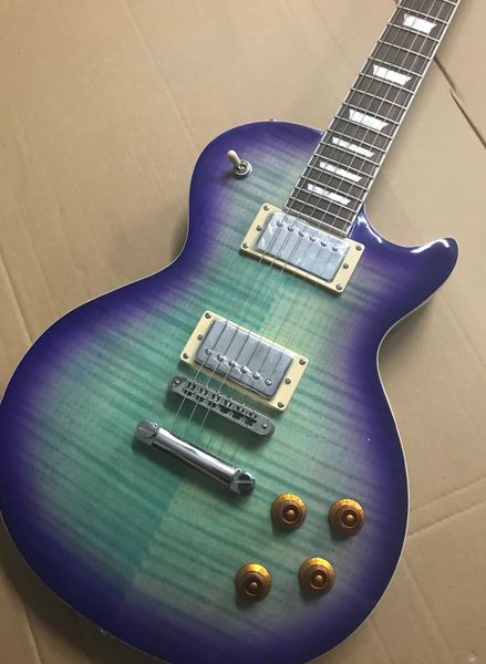 electric guitar body mahogany flame maple wood the back groove chrome hardware 
electric guitar body mahogany flame maple wood the back groove chrome hardware