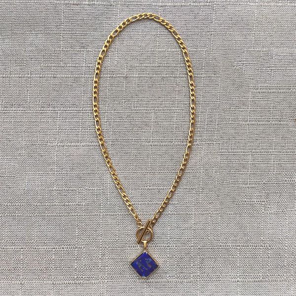 pendant necklaces gold-color stainless steel chain necklace exquisite blue stone for women party clothes accessories wild choker, Silver
pendant necklaces gold-color stainless steel chain necklace exquisite blue stone for women party clothes accessories wild choker, Silver