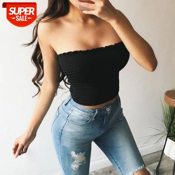 hirigin 2019 brand new summer ladies women's solid off shoulder elastic tube blouse strapless bandeau crop shirt #ct21, White
hirigin 2019 brand new summer ladies women's solid off shoulder elastic tube blouse strapless bandeau crop shirt #ct21, White