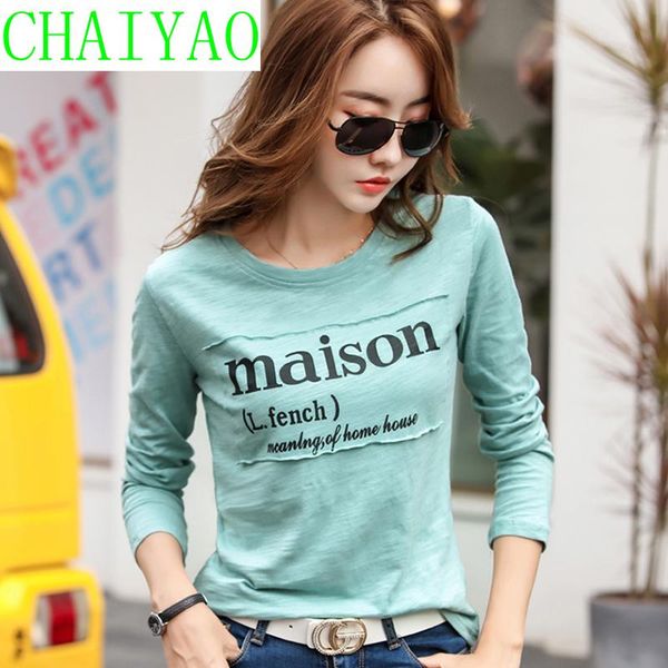 women's t-shirt camisas mujer 2021 spring t shirt women long sleeve letter print woman clothes korean tshirt cotton fashion femme, White
women's t-shirt camisas mujer 2021 spring t shirt women long sleeve letter print woman clothes korean tshirt cotton fashion femme, White