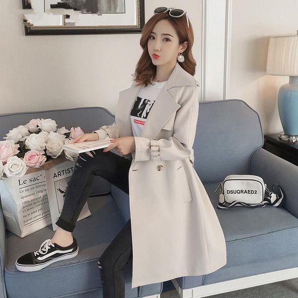 women's trench coats kmetram women's coat spring women clothes 2021 korean vintage long streetwear outwear chaqueta mujer my2566, Tan;black
women's trench coats kmetram women's coat spring women clothes 2021 korean vintage long streetwear outwear chaqueta mujer my2566, Tan;black