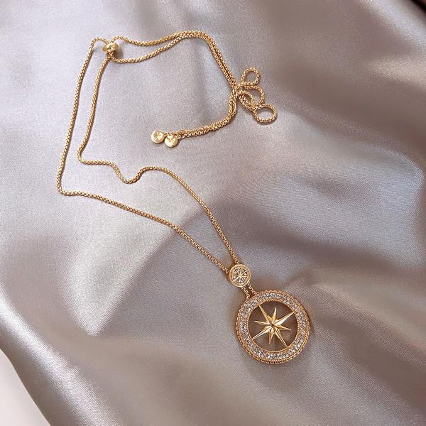 pendant necklaces korean fashion crystal eight-pointed star necklace women classic luxury gold chain clavicle jewelry gift for girls, Silver
pendant necklaces korean fashion crystal eight-pointed star necklace women classic luxury gold chain clavicle jewelry gift for girls, Silver