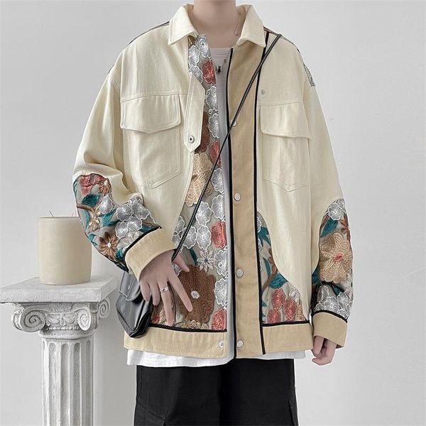 men's jackets men flower embroidery patchwork jacket casual varsity vintage windbreaker harajuku cozy streetwear unisex, Black;brown
men's jackets men flower embroidery patchwork jacket casual varsity vintage windbreaker harajuku cozy streetwear unisex, Black;brown