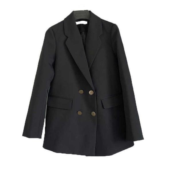 summer ladies blazer casual long sleeve black lady jacket office fashion double breasted feminine jacket 210527, White;black
summer ladies blazer casual long sleeve black lady jacket office fashion double breasted feminine jacket 210527, White;black