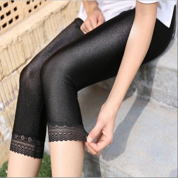 women calf length pants lace leggings slim solid female shiny pants mujer simple casual elasticity trousers large size s 5xl, Black
women calf length pants lace leggings slim solid female shiny pants mujer simple casual elasticity trousers large size s 5xl, Black