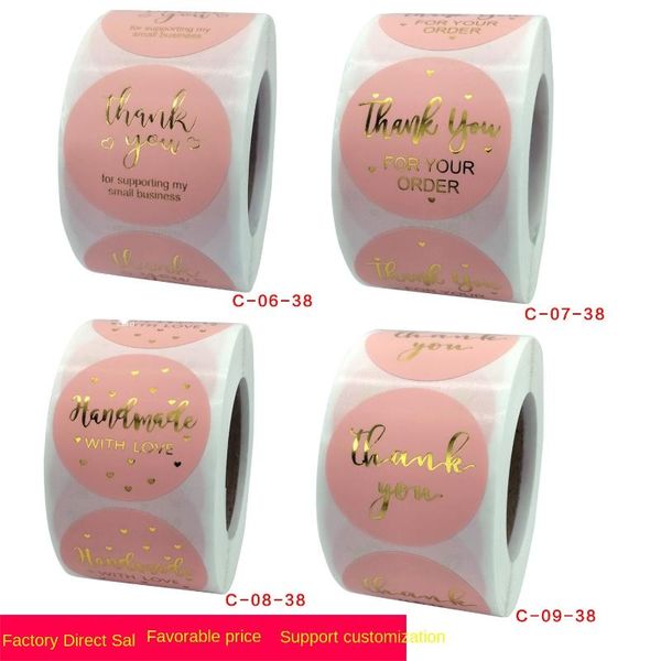 gift wrap roll pink gilded thank you sticker self adhesive envelope / decoration
gift wrap roll pink gilded thank you sticker self adhesive envelope / decoration