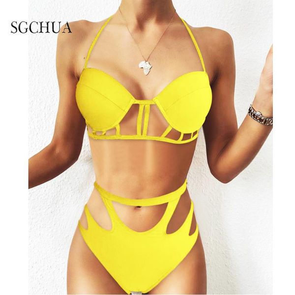 solid purple yellow bikini 2021 new bandage bikini set high waist swimwear women tie the neck swimsuit bathing suit push up
solid purple yellow bikini 2021 new bandage bikini set high waist swimwear women tie the neck swimsuit bathing suit push up