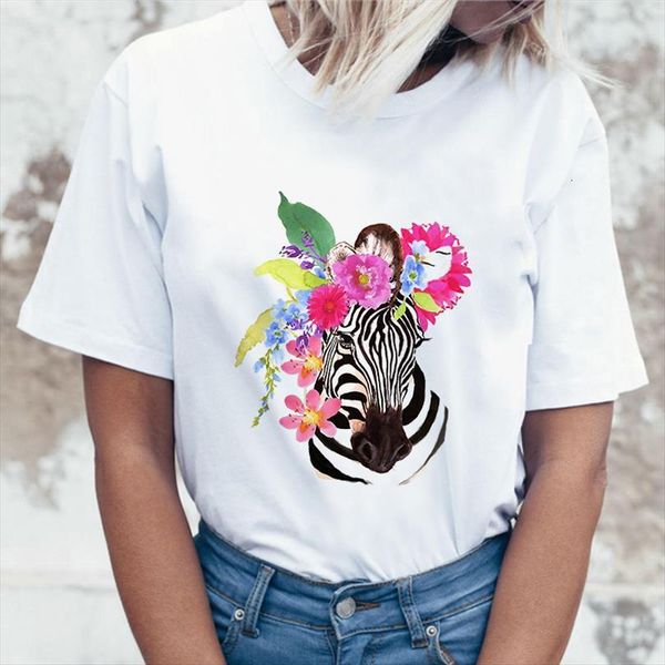 90s Girl Harajuku Summer Men T Shirts Casual O Neck Short Sleeve Lady Fun Cartoon Zebra Print And Women Mujer, White;black
90s Girl Harajuku Summer Men T Shirts Casual O Neck Short Sleeve Lady Fun Cartoon Zebra Print And Women Mujer, White;black