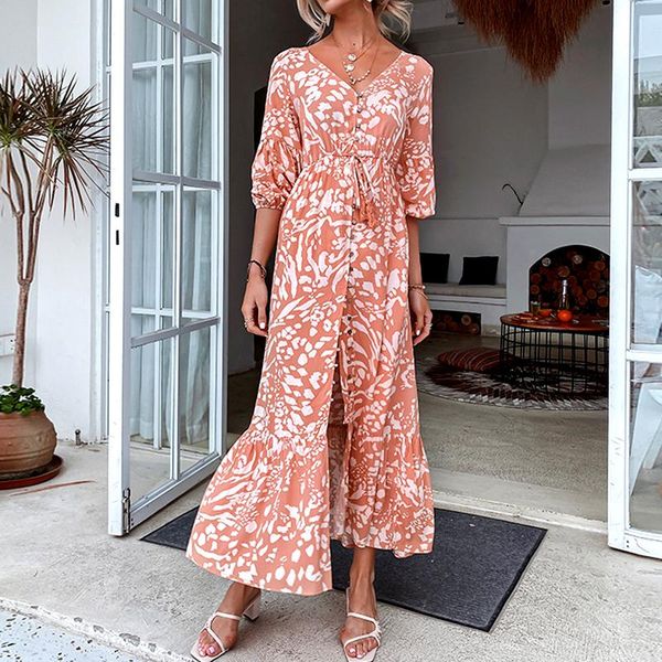 casual dresses gypsylady floral print boho maxi dress autumn v-neck cute women rayon holiday beach style chic button front female, Black;gray
casual dresses gypsylady floral print boho maxi dress autumn v-neck cute women rayon holiday beach style chic button front female, Black;gray