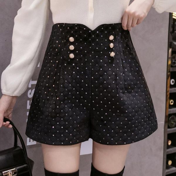 women's shorts vintage high waist diamond sequin women wide leg booty short summer liner black girl plus size, White;black
women's shorts vintage high waist diamond sequin women wide leg booty short summer liner black girl plus size, White;black