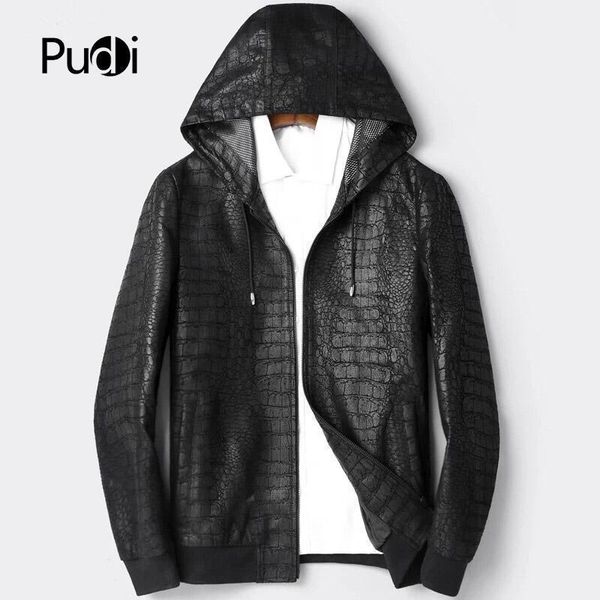 men's jackets pudi mt836 2021 men fashion real sheep leather with hood collar fall winter casual outwear1, Black;brown
men's jackets pudi mt836 2021 men fashion real sheep leather with hood collar fall winter casual outwear1, Black;brown
