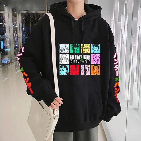 men's hoodies & sweatshirts anime hoodie x killua leorio kurapika gon hisoka sweatshirt funny harajuku hoody men streetswear pullover, Black
men's hoodies & sweatshirts anime hoodie x killua leorio kurapika gon hisoka sweatshirt funny harajuku hoody men streetswear pullover, Black