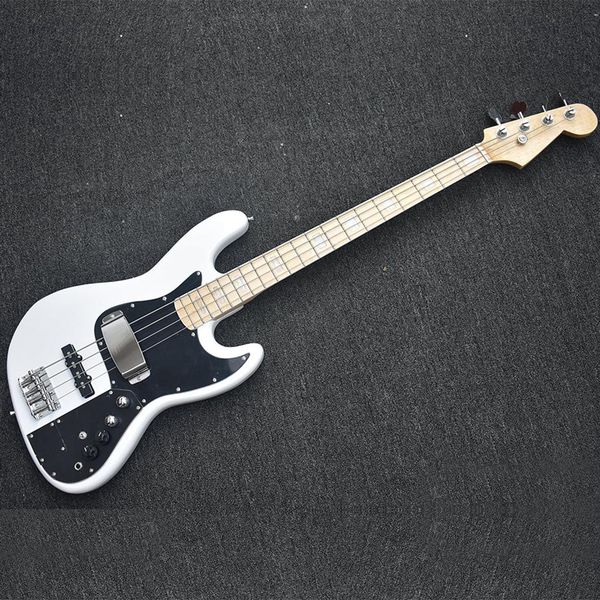 discounts 4 strings white electric bass guitar with pickups cover,maple fretboard,active pickups,can be customized
discounts 4 strings white electric bass guitar with pickups cover,maple fretboard,active pickups,can be customized