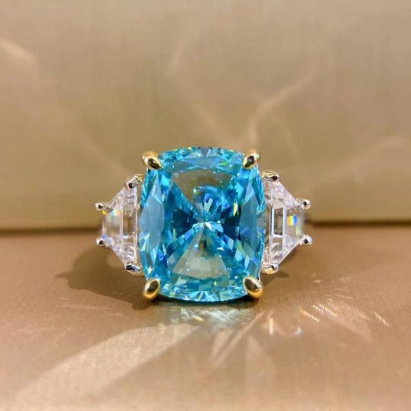cluster rings real 925 sterling silver light blue/yellow cubic zircon 11ct synthetic diamond 11x12mm stone ring luxury for wedding party, Golden;silver
cluster rings real 925 sterling silver light blue/yellow cubic zircon 11ct synthetic diamond 11x12mm stone ring luxury for wedding party, Golden;silver
