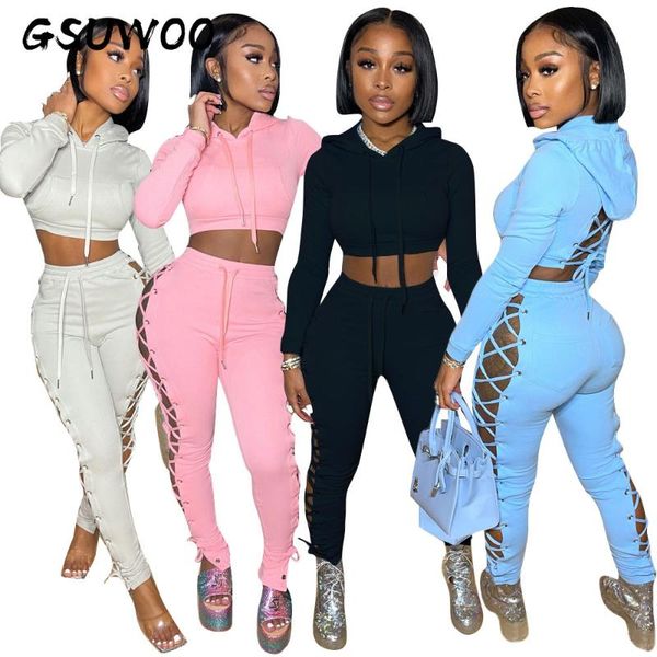 women's two piece pants gsuwoo autumn winter fashion women eyelet lace-up set hollow out open back long sleeve hooded sweatshirt 2pcs, White
women's two piece pants gsuwoo autumn winter fashion women eyelet lace-up set hollow out open back long sleeve hooded sweatshirt 2pcs, White