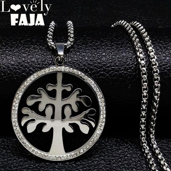 pendant necklaces fashion stainless steel crystal pendants for women tree of life silver color necklace jewellery joyeria n18149s03
pendant necklaces fashion stainless steel crystal pendants for women tree of life silver color necklace jewellery joyeria n18149s03