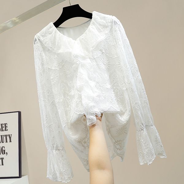 plus size blouse for vintage woman plied bell panel middle sleeve length elegant shirt all-match white lace t604, Black
plus size blouse for vintage woman plied bell panel middle sleeve length elegant shirt all-match white lace t604, Black