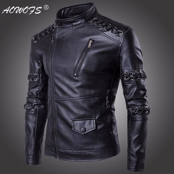 men's fur & faux 2021 winter fashion motorcycle leather clothing slim sheet metal decoration jacket plus size singer costumes, Black
men's fur & faux 2021 winter fashion motorcycle leather clothing slim sheet metal decoration jacket plus size singer costumes, Black