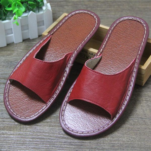 home house leather slippers summer women couple indoor non-slip flat sandals girls wine red slippers woman open toe l shoes, Black
home house leather slippers summer women couple indoor non-slip flat sandals girls wine red slippers woman open toe l shoes, Black