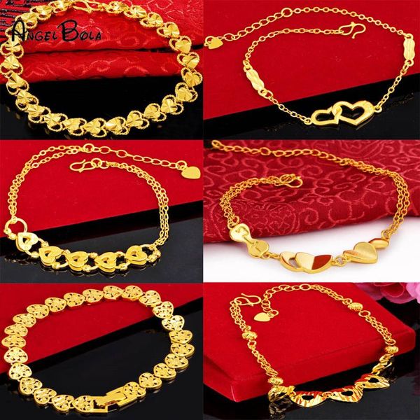 link, chain women girls stainless steel 24k gold link heart charm bracelet jewelry for girlfriend/wife/lover/mother gift, Black
link, chain women girls stainless steel 24k gold link heart charm bracelet jewelry for girlfriend/wife/lover/mother gift, Black