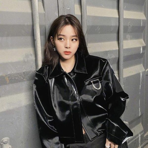 women's jackets leather jacket black women short long sleeve coat sequined loose vintage for 2021, Black;brown
women's jackets leather jacket black women short long sleeve coat sequined loose vintage for 2021, Black;brown
