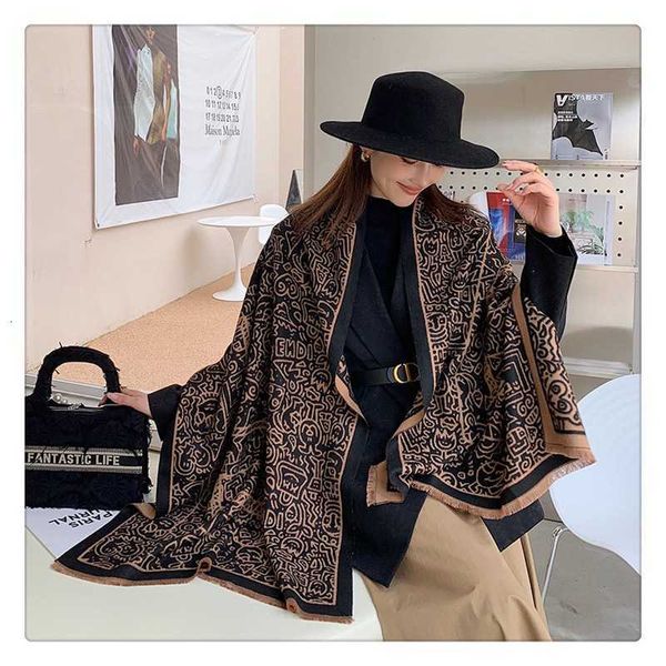 2021 south korea autumn and winter letter warm scarf double-sided imitation cashmere air conditioning shawl women's live, Blue;gray
2021 south korea autumn and winter letter warm scarf double-sided imitation cashmere air conditioning shawl women's live, Blue;gray