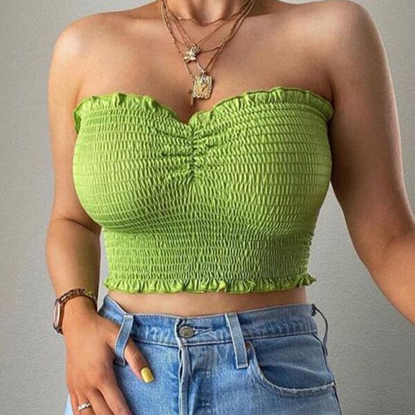 women's t-shirt fermale strapless pure color wrap chest all-match bottoming shirt clothing fashion lady tube outfit 2021, White
women's t-shirt fermale strapless pure color wrap chest all-match bottoming shirt clothing fashion lady tube outfit 2021, White