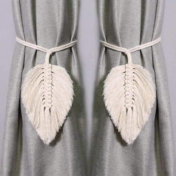 2 pack leaf macrame curtain tiebacks shaped braided curtain for living room holdback window home room bedroom decoration
2 pack leaf macrame curtain tiebacks shaped braided curtain for living room holdback window home room bedroom decoration