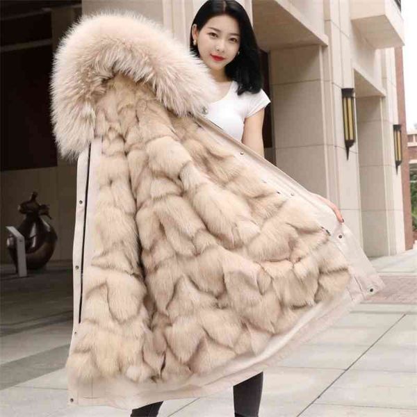 2021 new style pie overcomes female fox fur liner removable haining medium and long slim coat winter, Black
2021 new style pie overcomes female fox fur liner removable haining medium and long slim coat winter, Black