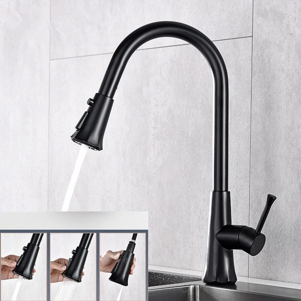 2021 new pull out faucets black handle single hole rotating water mixer kitchen tap gkjo
2021 new pull out faucets black handle single hole rotating water mixer kitchen tap gkjo
