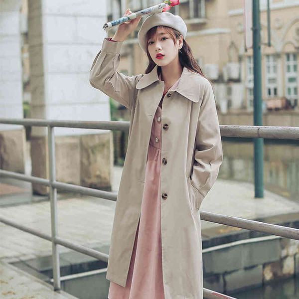 women's trench coats autumn casual sashes coat oversize single breasted vintage washed outwear loose office lady windbreaker cloth, Tan;black
women's trench coats autumn casual sashes coat oversize single breasted vintage washed outwear loose office lady windbreaker cloth, Tan;black