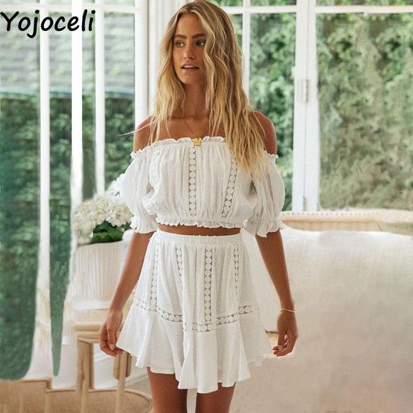 casual dresses yojoceli elegant off shoulder white lace ruffle dress summer women hollow out beach 2 pieces set short, Black;gray
casual dresses yojoceli elegant off shoulder white lace ruffle dress summer women hollow out beach 2 pieces set short, Black;gray