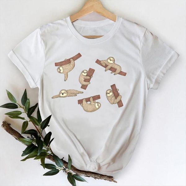 sloth lazy cartoon fashion women t shirts girl 90s spring summer lady print graphic female tee shirt, White
sloth lazy cartoon fashion women t shirts girl 90s spring summer lady print graphic female tee shirt, White