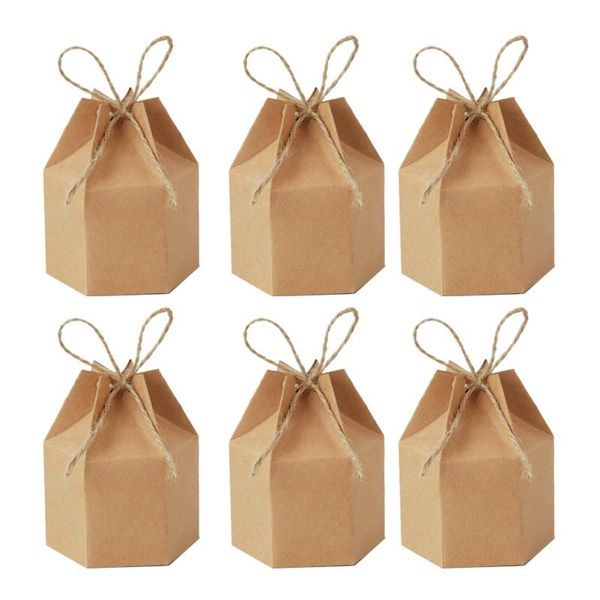 100pcs kraft paper candy box, lantern hexagonal paper box, candy gift wedding party supplies
100pcs kraft paper candy box, lantern hexagonal paper box, candy gift wedding party supplies
